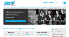 Desktop Screenshot of deponeerjemerk.nl